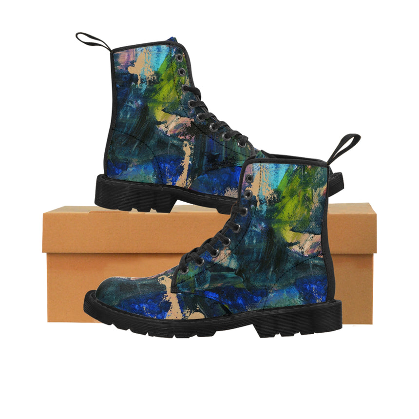 Women's Art Boots - View Over the Lake
