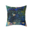 Faux Suede Pillow - View Over the Lake