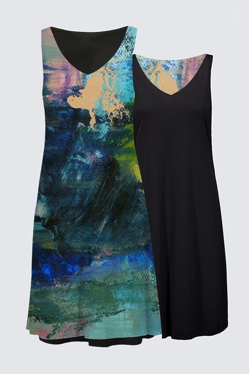 Reversible Dress - View Over the Lake